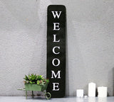 Welcome Embossed Metal Wall Sign