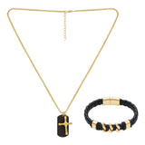 American Exchange Dual Pendant Necklace & Bracelet Set
