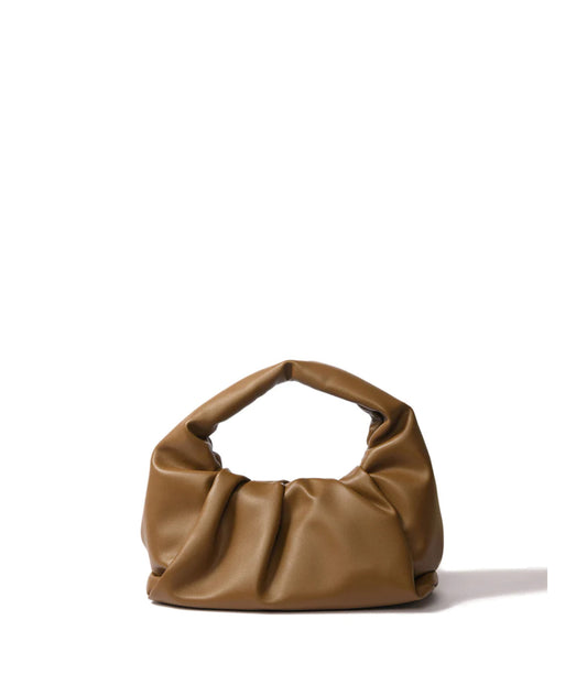 Marshmallow Croissant Bag in Soft Leather Green