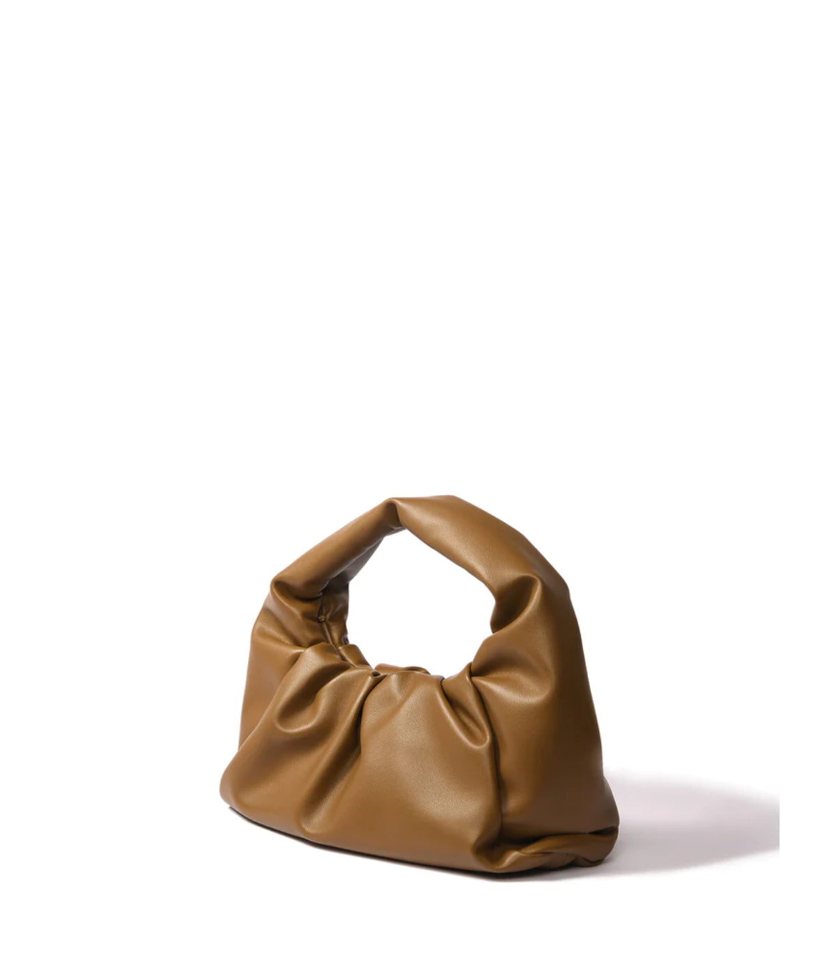 Marshmallow Croissant Bag in Soft Leather Green