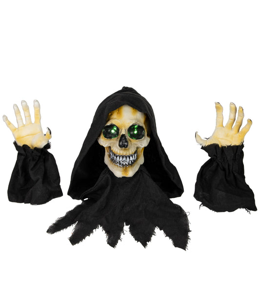 Lighted Grim Reaper with Sound Outdoor Halloween Decoration