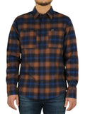 Long Sleeves Linear Ombre Flannel Shirt