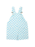 Checkerboard Overall Shorts