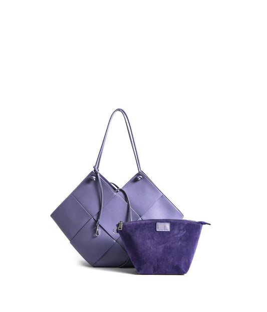 Taylor Contexture Leather Bag Taro Purple