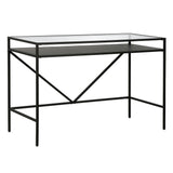 Alders 46'' Wide Desk with Metal Shelf
