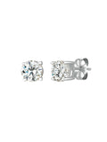 Solitaire Brilliant Stud Earrings Finished - 1.0 Cttw