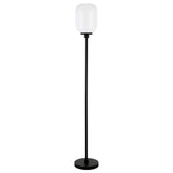 Agnolo 69" Tall Floor Lamp with White Milk Glass Shade
