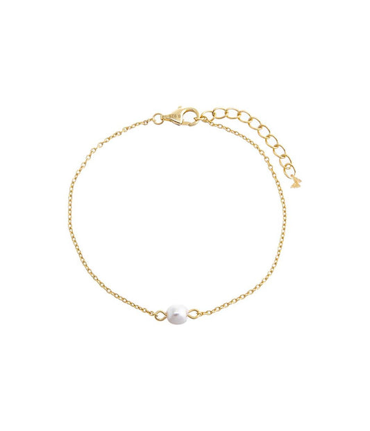 Pearl Chain Bracelet Pearl White