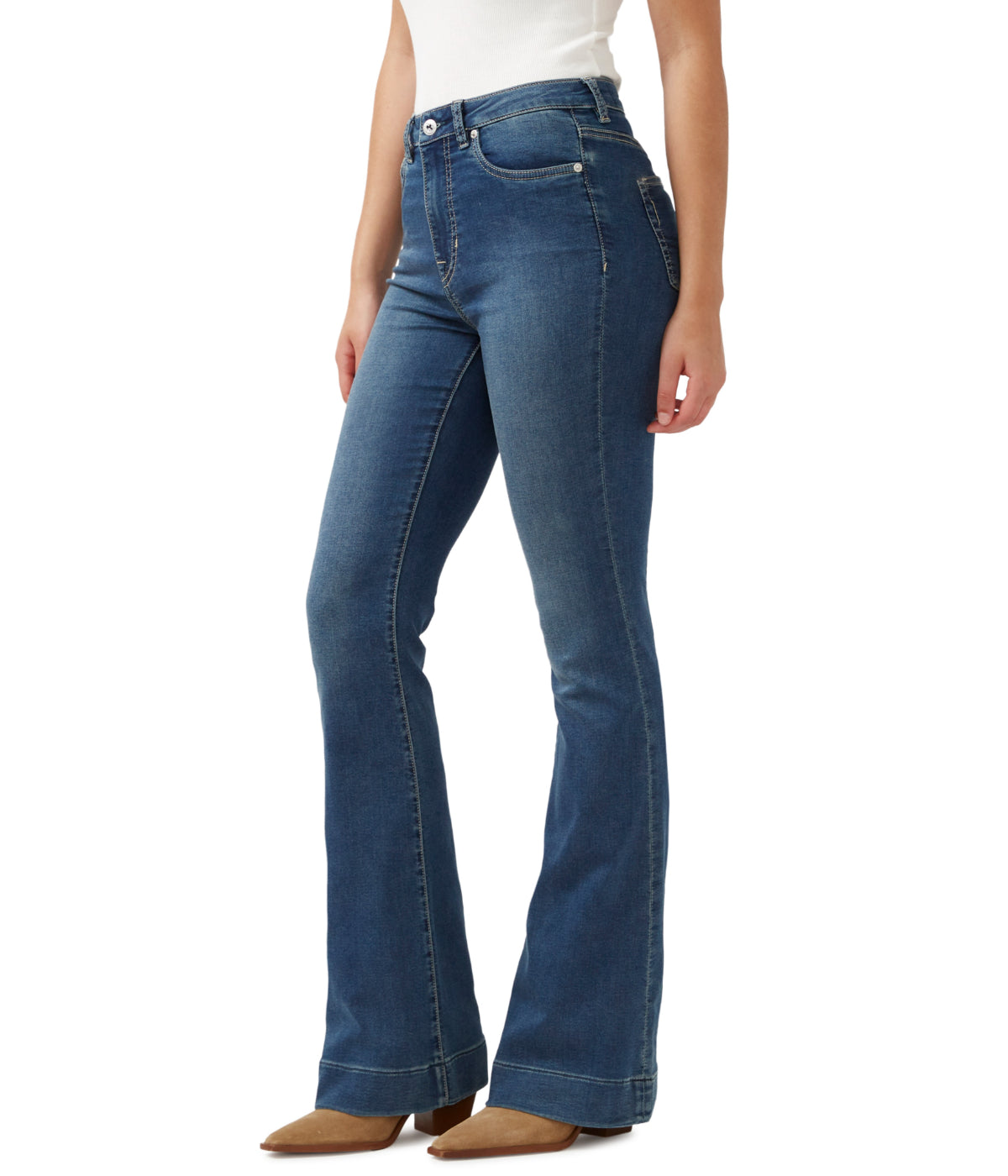 Joplin High Rise Flare Jeans Indigo