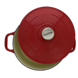 French Enameled 3.25 Qt Cast Iron Round Dutch Oven