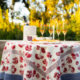 Cherry Blossom Cream/Blush Tablecloth