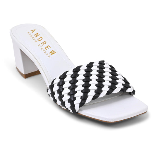 Women's Eve Sandals-White/Black-1