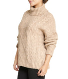 Cable Turtleneck Sweater