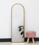 Top Arch Gold Metal Framed Mirror