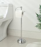 Classic Bathroom Free Standing Toilet Tissue Paper Roll Holder Stand