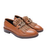 Kim Leather Loafers - Cuoio