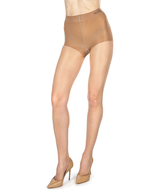 Women's Nudes Ultra Bare Toeless LUXE Pantyhose with High-Cut Control Top Nude
