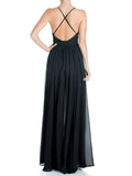 Crossover Backless Maxi Dress