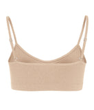 2 Pack Gathered Front Cup Training Bra Beige