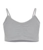  2 Pack Gathered Front Cup Training Bra Light Gray Heather