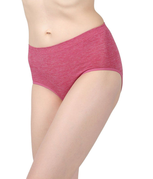 Women's Control Top Shaping Panty by SlimMe Cabernet Space Dye
