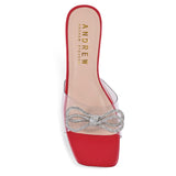 Women's Maci Sandals-Red-2