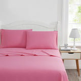 Cotton Percale Sheet Set Pink