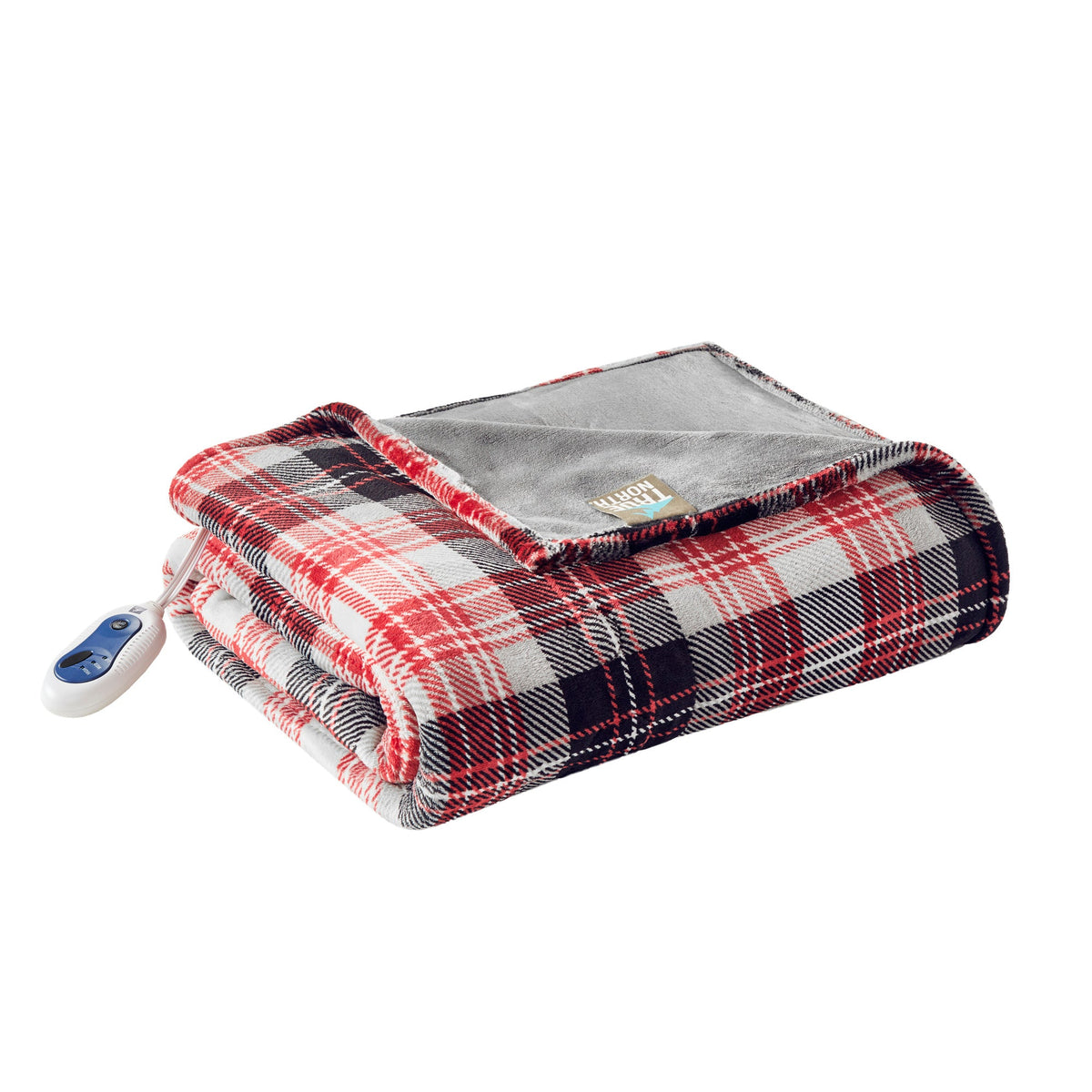 Lucas Oversized Heated Plush Throw Red