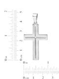.03Ct Stainless Steel Cross Pendant