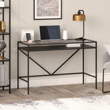 Alders 46'' Wide Desk with Metal Shelf
