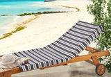 Black Chain Turkish Cotton Beach Towel