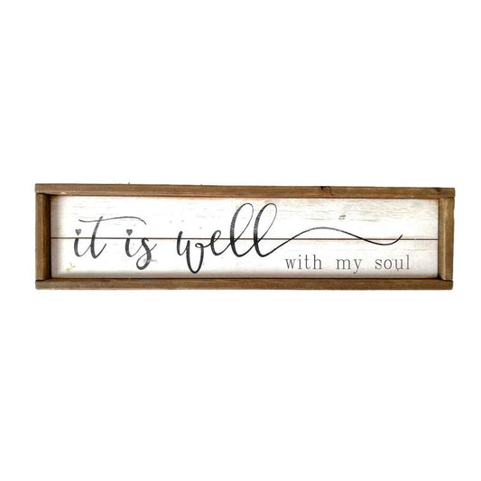 Well with My Soul Farmhouse Style Sign