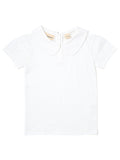 Short Sleeved Peter Pan Collar T-Shirt