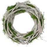 Twig & Moss Faux Spring Wreath 8"