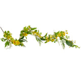 Daisy & Berry Floral Garland, 5 Ft