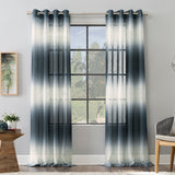 Atlantic Ombre Open Weave Sheer Grommet Curtain Panel