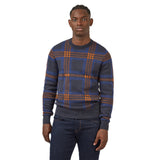 Jacquard Check Crew Neck Sweater