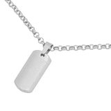 Lord Prayer Dog Tag Pendant Necklace