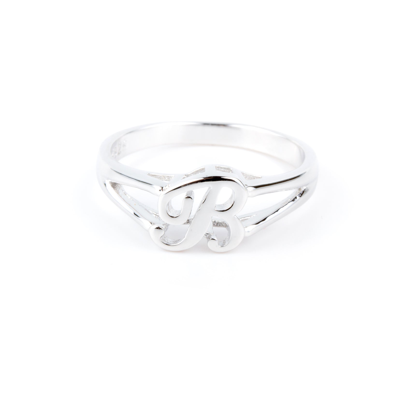 Sterling Silver Initial Ring