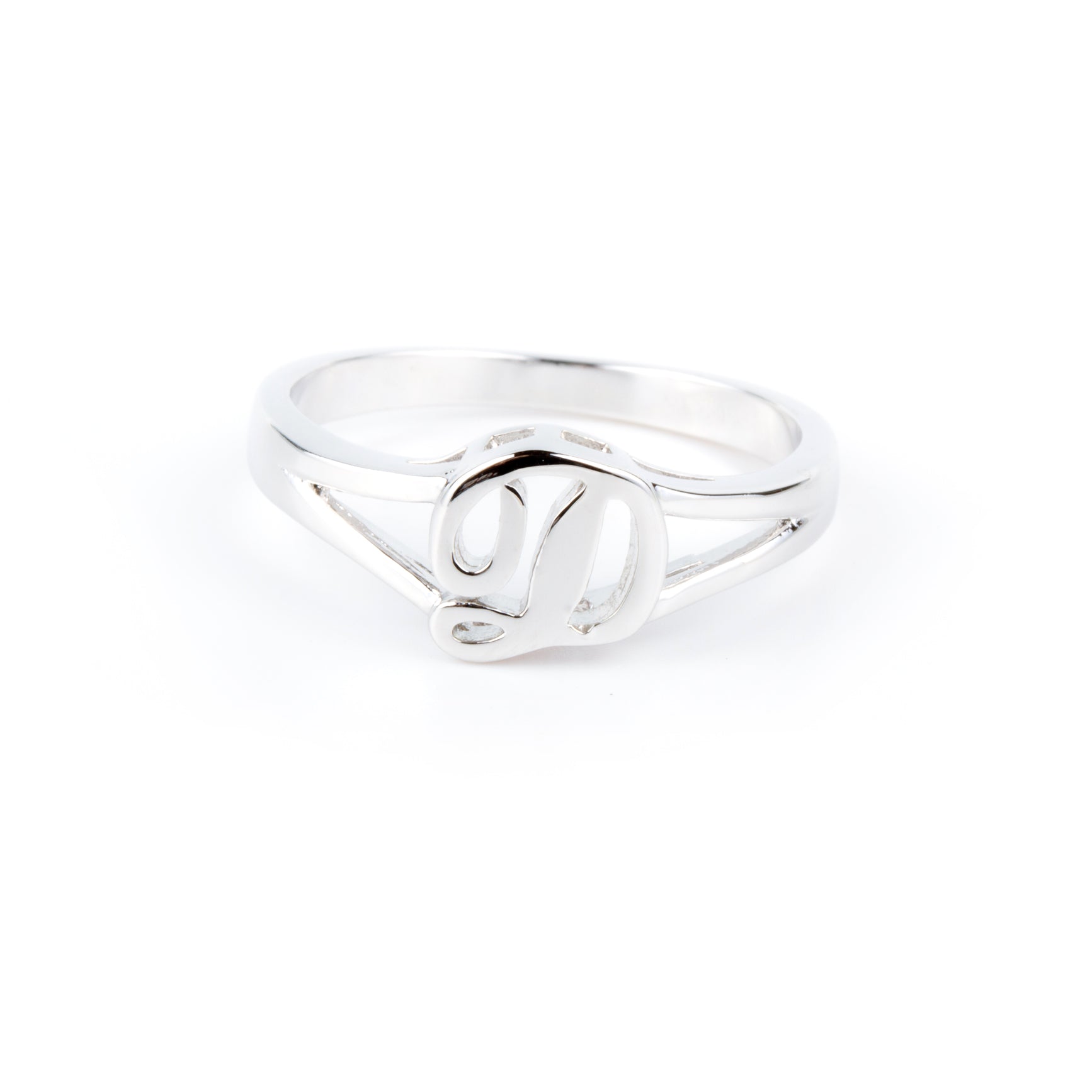 Sterling Silver Initial Ring