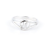 Sterling Silver Initial Ring