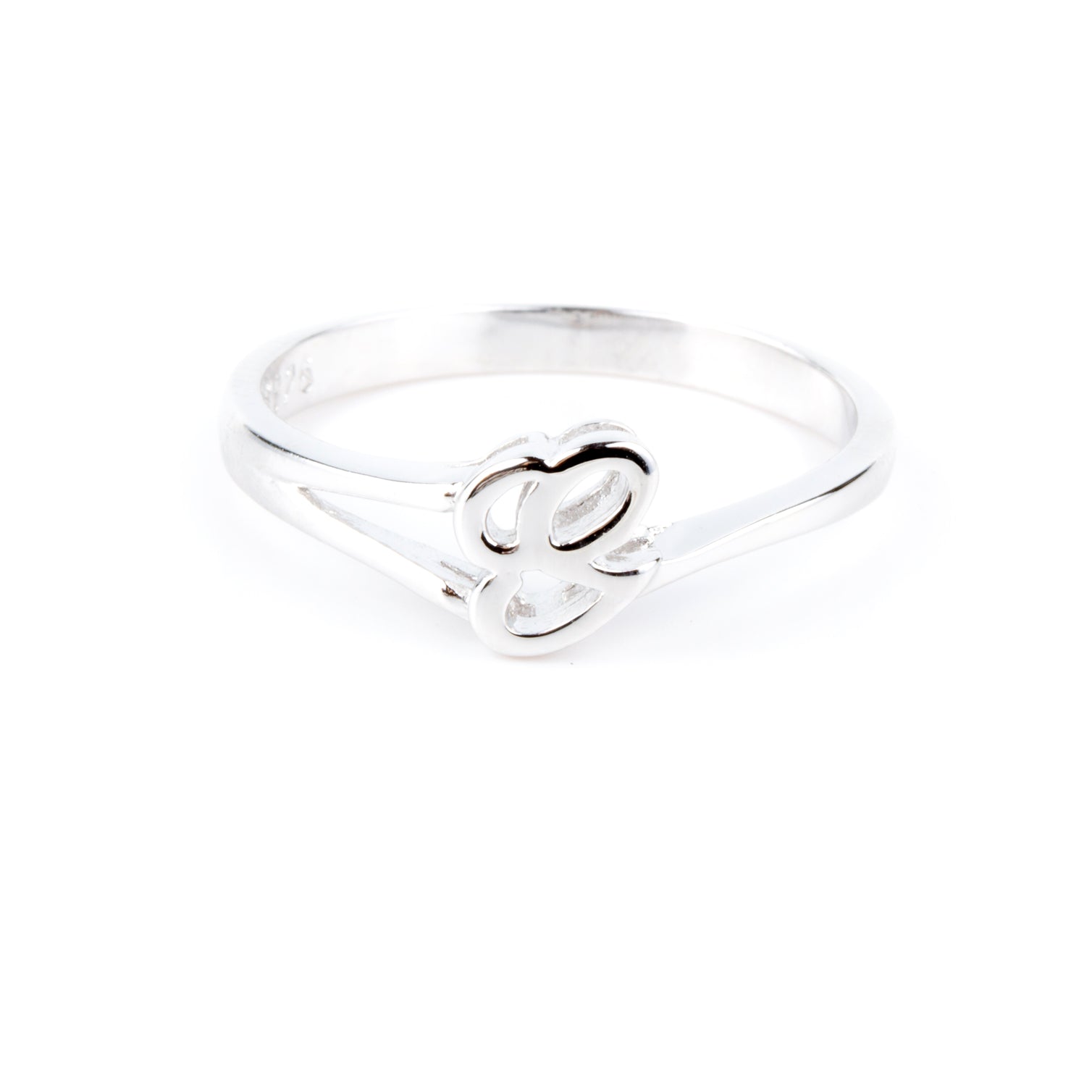 Sterling Silver Initial Ring