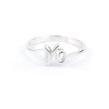 Sterling Silver Initial Ring