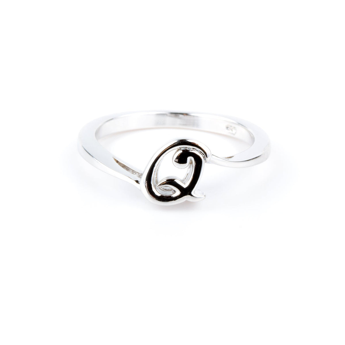 Sterling Silver Initial Ring