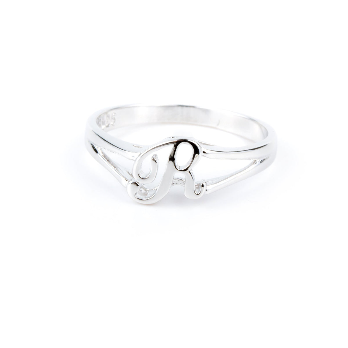 Sterling Silver Initial Ring