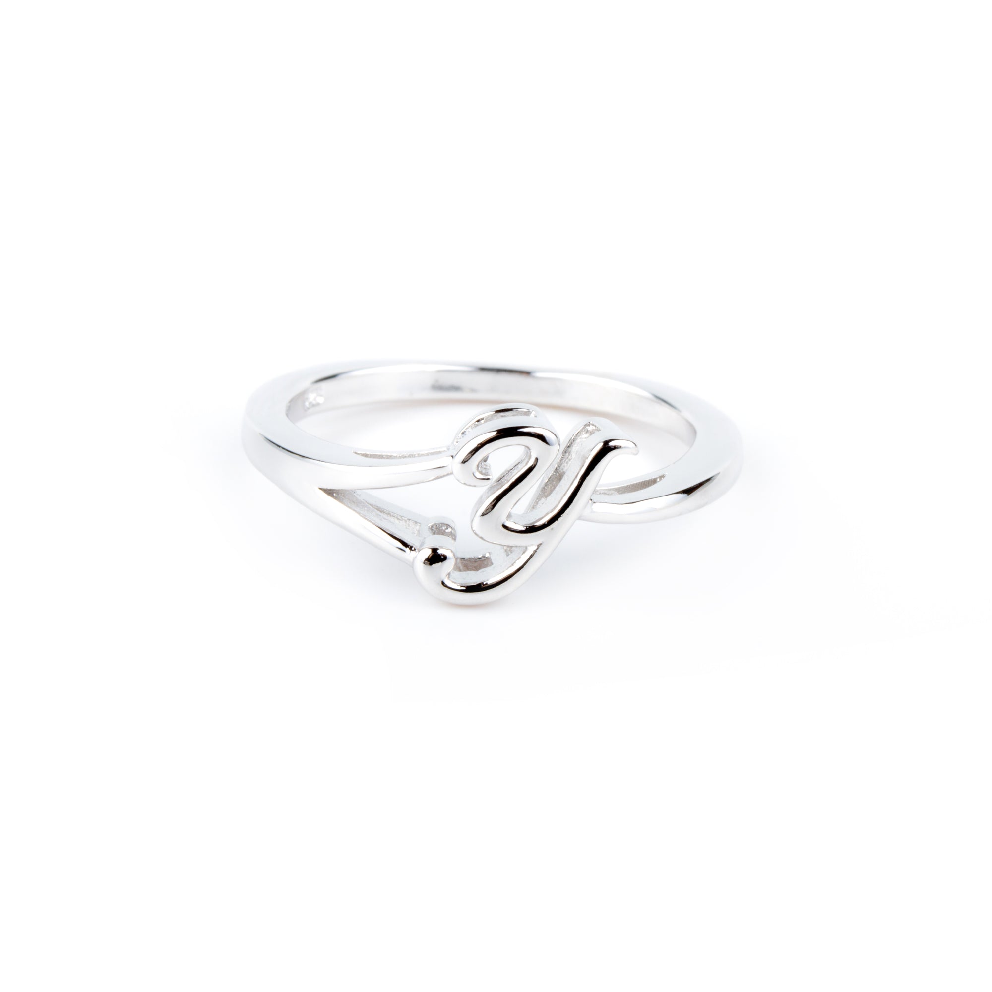 Sterling Silver Initial Ring