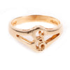  18K Gold over Sterling Silver Initial Ring