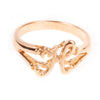 18K Gold over Sterling Silver Initial Ring