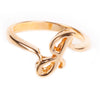  18K Gold over Sterling Silver Initial Ring