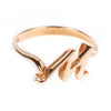 18K Gold over Sterling Silver Initial Ring